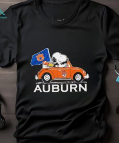 Snoopy and Woodstock driving car Auburn Tigers shirt