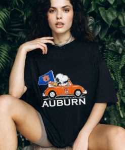 Snoopy and Woodstock driving car Auburn Tigers shirt