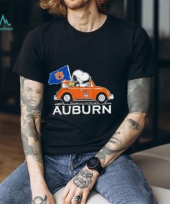 Snoopy and Woodstock driving car Auburn Tigers shirt