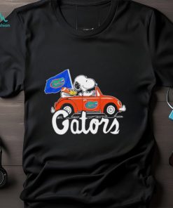 Snoopy and Woodstock driving car Florida Gators shirt