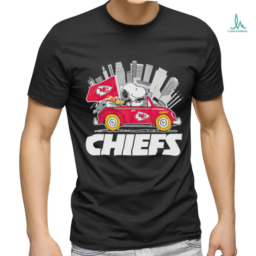 Snoopy Woodstock Driving Car Kansas City Chiefs Shirt - High