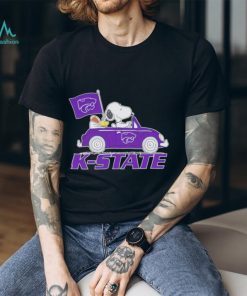 Snoopy and Woodstock driving car Kansas State Wildcats shirt