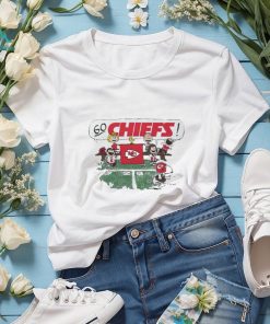 Big logo Peanuts characters Kansas City Chiefs shirt - Limotees