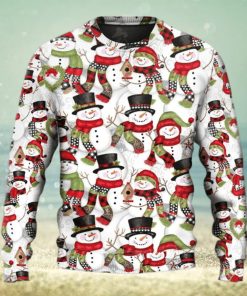 Snowman Family Happy Ugly Christmas Sweater