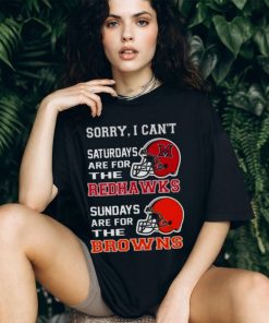 Sorry I Can’t Saturdays Are For The Miami Redhawks Sundays Are For The Cleveland Browns 2023 shirt