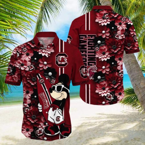 South Carolina Gamecocks Aloha Mick Pattern Hawaiian Shirt For Fans