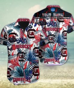 South Carolina Gamecocks NCAA1 Team Aloha Hawaiian Shirt Custom Name For Fans