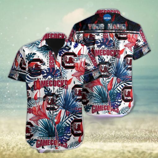 South Carolina Gamecocks NCAA1 Team Aloha Hawaiian Shirt Custom Name For Fans