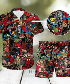 Spider Man Hawaiian Shirt Avengers Superhero Avengers Superhero