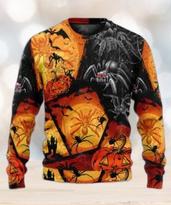 Spider Pumpkin Scary Ugly Christmas Sweater