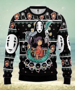 Spirited Away Ghibli Ugly Christmas Sweater Amazing Gift Men And Women Christmas Gift