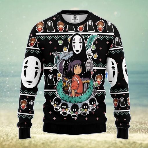 Spirited Away Ghibli Ugly Christmas Sweater Amazing Gift Men And Women Christmas Gift