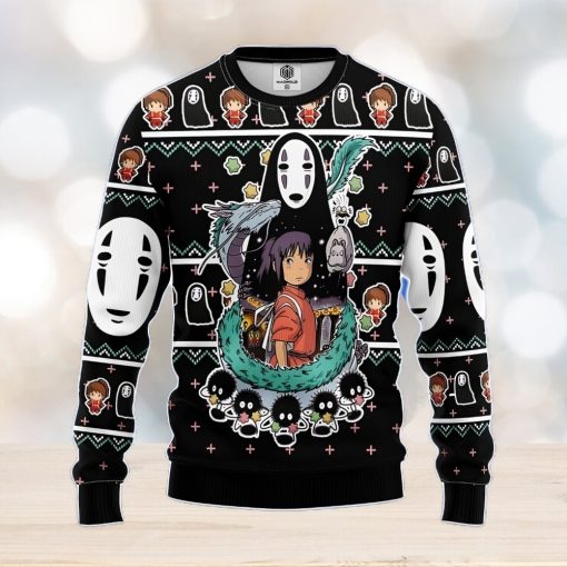 Spirited Away Ghibli Ugly Christmas Sweater Amazing Gift Men And Women Christmas Gift