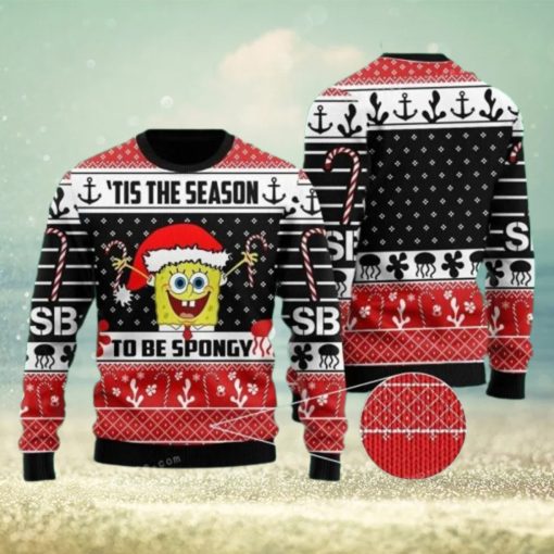 Spongebob Squarepants Tis The Season To Be Spogy Ugly Sweater Party