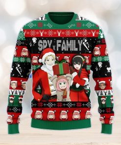 Spy X Family Loid Yor And Anya Ugly Christmas Sweater Anime Men And Women Christmas Gift