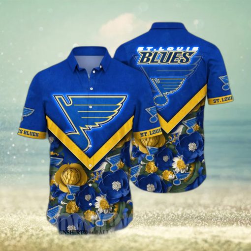 St Louis Blues NHL Flower Full Printing Classic Hawaiian Shirt