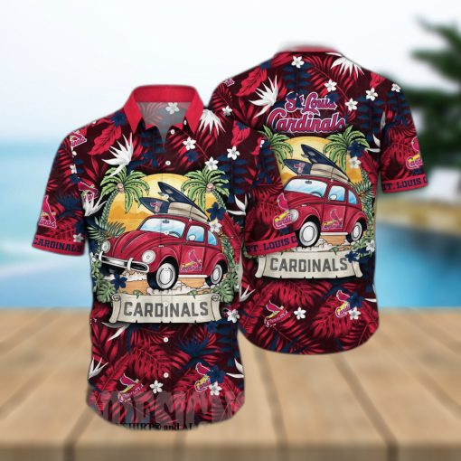 St Louis Cardinals MLB Flower All Over Printed Unisex Hawaiian Shirt