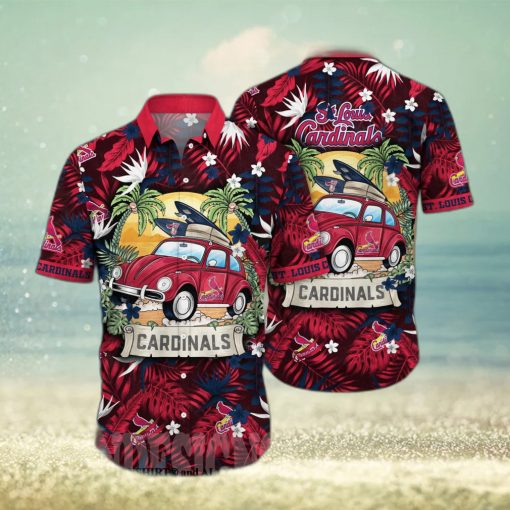 St Louis Cardinals MLB Flower All Over Printed Unisex Hawaiian Shirt