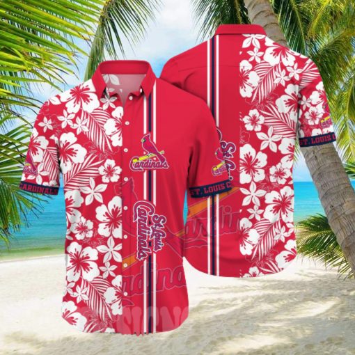 St Louis Cardinals MLB Flower Full Print Unisex Hawaiian Shirt