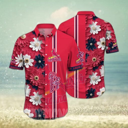 St Louis Cardinals MLB Flower Full Printed Unisex Hawaiian Shirt