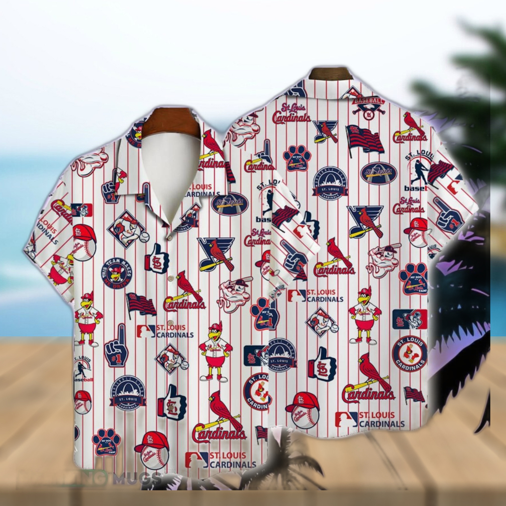 St. Louis Cardinals Major League Baseball Simple Pattern 3D Hawaiian Shirt