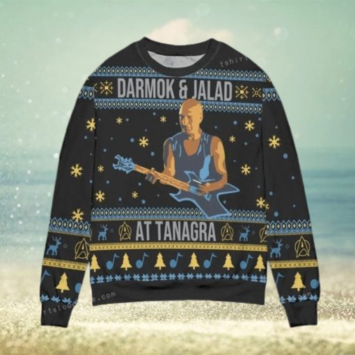 Star Trek Darmok And Jalad At Tanagra Snowflake Christmas Ugly Sweater Mens