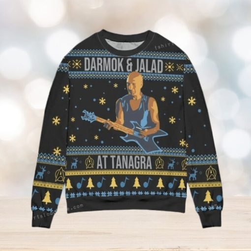 Star Trek Darmok And Jalad At Tanagra Snowflake Christmas Ugly Sweater Mens