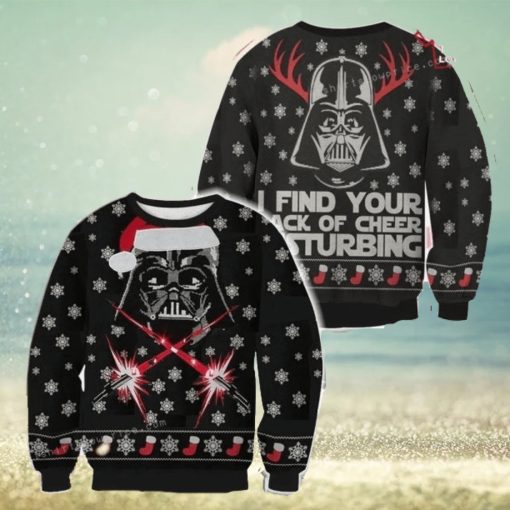 Star War Santa Clause Find Your Lack Of Cheer Disturbing For Womens Ugly Sweater