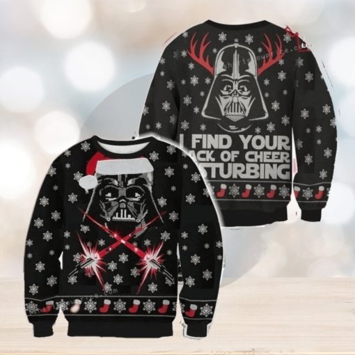 Star War Santa Clause Find Your Lack Of Cheer Disturbing For Womens Ugly Sweater