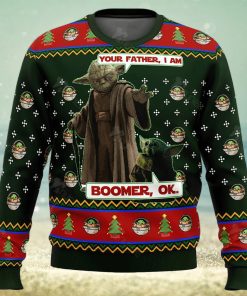 Star Wars Baby Yoda Boomer Star Wars Ugly Christmas Sweater