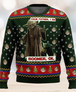 Star Wars Baby Yoda Boomer Star Wars Ugly Christmas Sweater