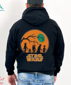 Star Wars Characters Trick Or Treat Halloween Sweatshirt, Darth Vader Boba Fett Leia Chewbacca Halloween Shirt, Disneyland Halloween Tee