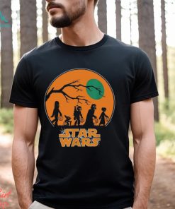 Star Wars Characters Trick Or Treat Halloween Sweatshirt, Darth Vader Boba Fett Leia Chewbacca Halloween Shirt, Disneyland Halloween Tee