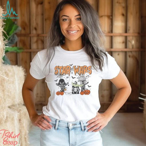 Star Wars Custom Mickey Halloween Shirt, Scary Ghost Skeleton Batman Halloween Shirt