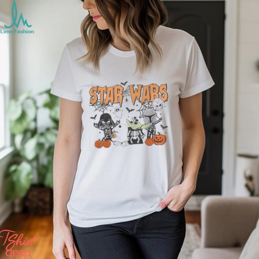 Star Wars Custom Mickey Halloween Shirt, Scary Ghost Skeleton Batman Halloween Shirt