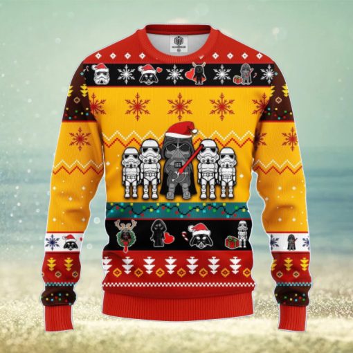 Star Wars Cute Ugly Christmas Sweater Yellow 1 Amazing Gift Men And Women Christmas Gift