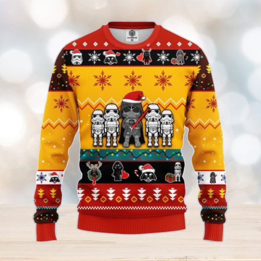 Star Wars Cute Ugly Christmas Sweater Yellow 1 Amazing Gift Men And Women Christmas Gift