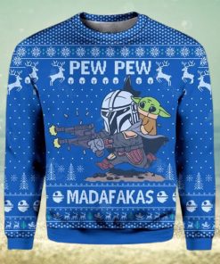 Star Wars Pew Pew Madafakas Baby Yoda Ugly Christmas Sweater