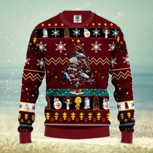 Star Wars Trips Ugly Christmas Sweater Brown Red 1 Amazing Gift Men And Women Christmas Gift