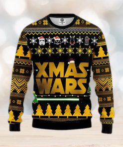 Star Wars Yellow Ugly Christmas Sweater For Men Women