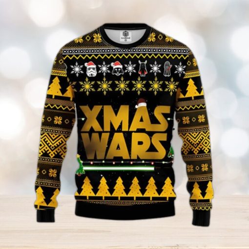 Star Wars Yellow Ugly Christmas Sweater For Men Women