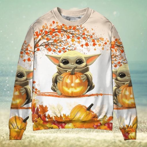 Starwars Baby Yoda Tricks Or Treat Ugly Christmas Sweater