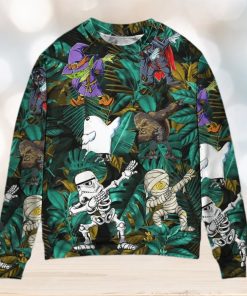 Starwars Dabbing Skeleton Zombie Ugly Christmas Sweater