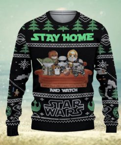 Stay Home Star Wars Ugly Christmas Sweater For Men And Women