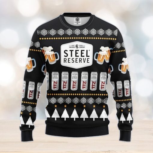 Steel Beer Ugly Christmas Sweater Amazing Gift Men And Women Christmas Gift