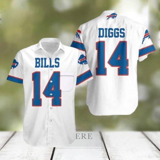 Stefon Diggs 14 Buffalo Bills Hawaiian Shirt NFL Gift For Fans OcAjpGATk