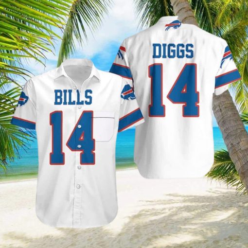 Stefon Diggs 14 Buffalo Bills Hawaiian Shirt NFL Gift For Fans OcAjpGATk