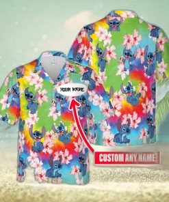 Stitch Personalized 3D Unisex Custom Name Hawaiian Shirt Love Beer Gift