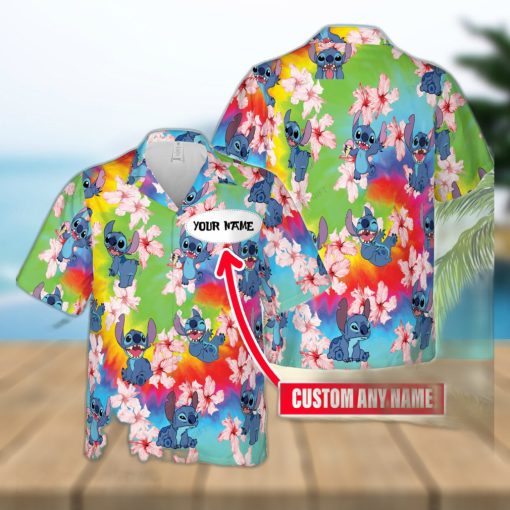 Stitch Personalized 3D Unisex Custom Name Hawaiian Shirt Love Beer Gift