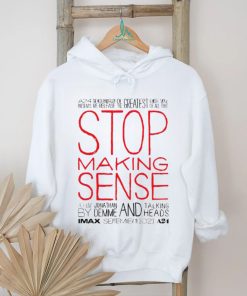 Stop making sense imax world shirt